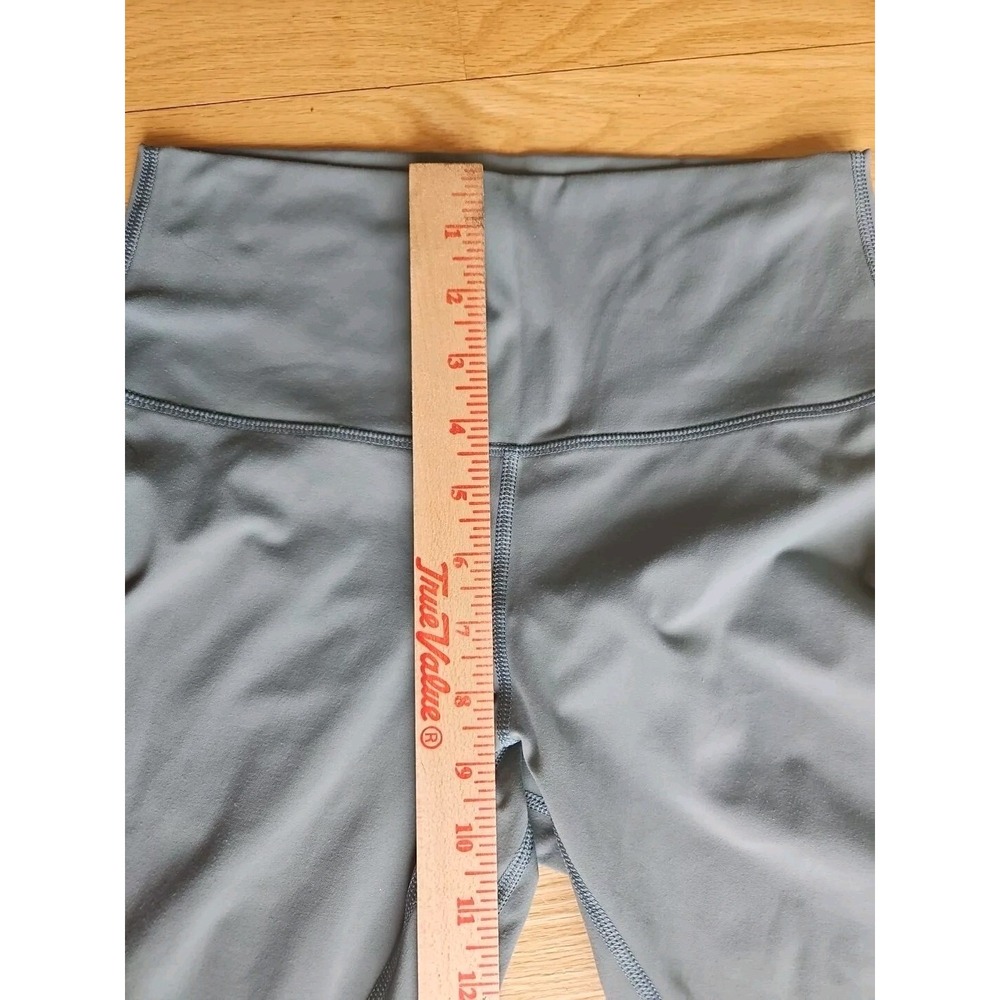 SAVVI Womens High Waisted Active Leggings Slate Blue 24" Medium - Picture 4 of 7